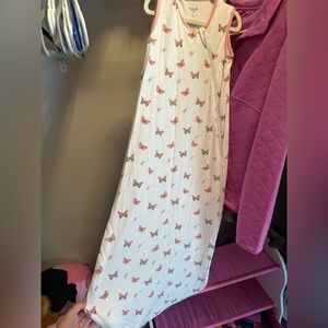 Kyte BABY White and Pink Butterfly Sleep Sack